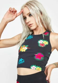 Kappa Active Black Authentic Maluku Crop Tank