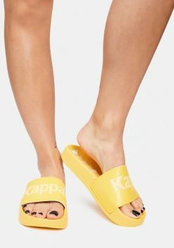 Kappa Yellow 222 Banda Adam 17 Slide Sandals