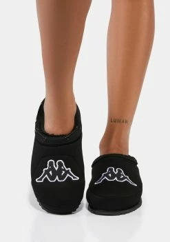 Kappa Flats Black Logo Tasin Sneaker Mules