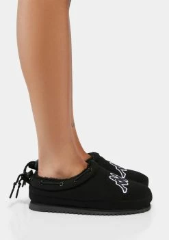 Kappa Flats Black Logo Tasin Sneaker Mules