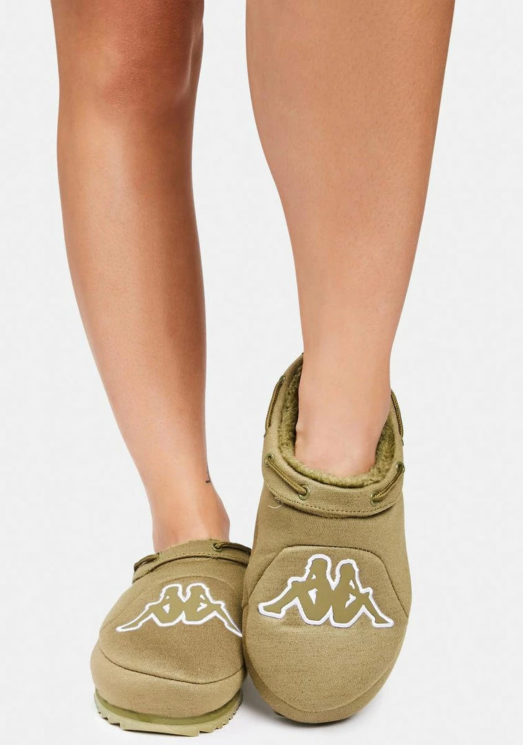 Deals π€© Kappa Olive Logo Tasin π Sneaker Mules Flats π 3 Kappa Olive Logo Tasin Sneaker Mules Flats
