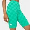 Kappa Green Spring White Authentic Pop Emiaza Bike Shorts Active