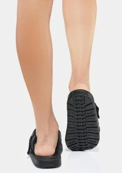 Kappa Black Authentic Nuuk 1 Slide Sandals