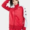 Kappa Outerwear Red Cyclamen 222 Banda 10 Anay Track Jacket