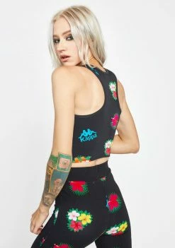 Kappa Active Black Authentic Maluku Crop Tank