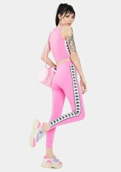Kappa Active Pink 222 Banda Barrio Leggings