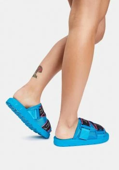 Kappa Blue Logo Tape Kalpi Sandals