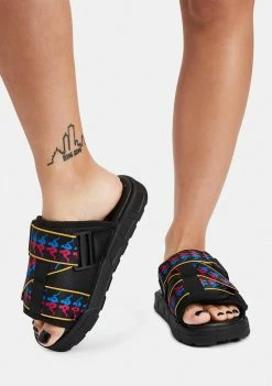 Kappa Black 222 Banda Mitel 6 Sandals