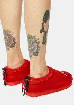 Kappa Red Logo Tasin Sneaker Mules Flats