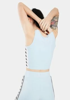 Kappa Active Baby Blue 222 Banda Atvan Crop Tank