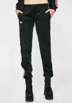 Kappa Pink 222 Banda Wastoria Slim Pants Bottoms