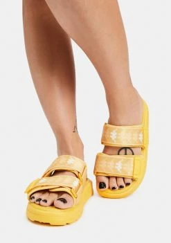 Kappa Yellow White 222 Banda Aster 1 Sandals