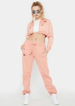 Kappa Tops Coral 222 Banda Fenoarivo Crop Jacket