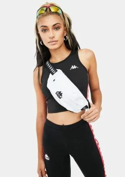 Kappa White 222 Banda Anais Fanny Pack Bags & Wallets