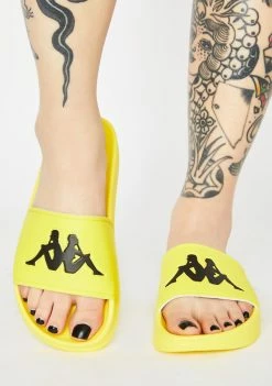 Kappa Yellow Authentic Adam 2 Slides