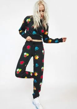 Kappa Bottoms Black Authentic Depok Sweatpants