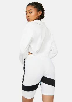 Kappa Active White Authentic Football Eve Bike Shorts