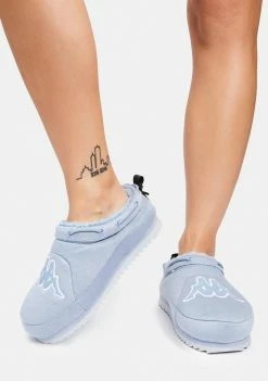 Kappa Light Blue Logo Tasin Sneaker Mules Flats