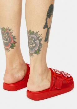 Kappa Sandals Red 222 Banda Mitel 1 Slides
