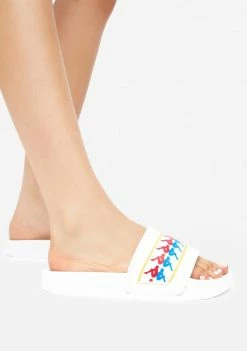 Kappa White 222 Banda Adam 14 Slides Sandals
