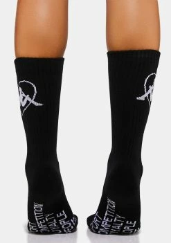 Kappa Black Authentic Loval Crew Socks Socks & Tights