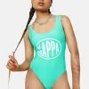 Kappa Green Spring White Authentic Pop Ekinaz Bodysuit Tops