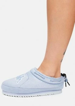 Kappa Light Blue Logo Tasin Sneaker Mules Flats