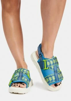 Deals π Kappa Blue Lime 222 Banda Mitel 2 π©΄ Sandals β 7 Kappa Blue Lime 222 Banda Mitel 2 Sandals