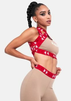 Kappa Brown 222 Banda Tibey Bra Top Active