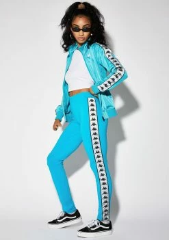 Kappa Bottoms Blue 222 Banda Dessy Reflective Leggings