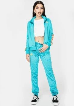 Kappa Aqua Logo Tape Arectic Track Pants Bottoms