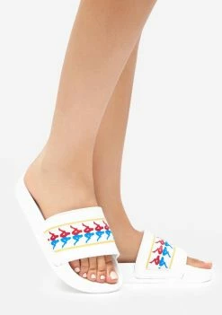Kappa White 222 Banda Adam 14 Slides Sandals