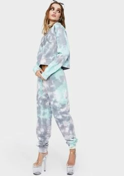 Kappa Bottoms Blue Authentic Camda Tie Dye Sweatpants