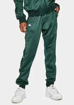Kappa Green 222 Banda Wrastory Logo Joggers Bottoms