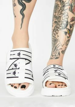 Kappa Sandals White Authentic JPN Mitel Slides