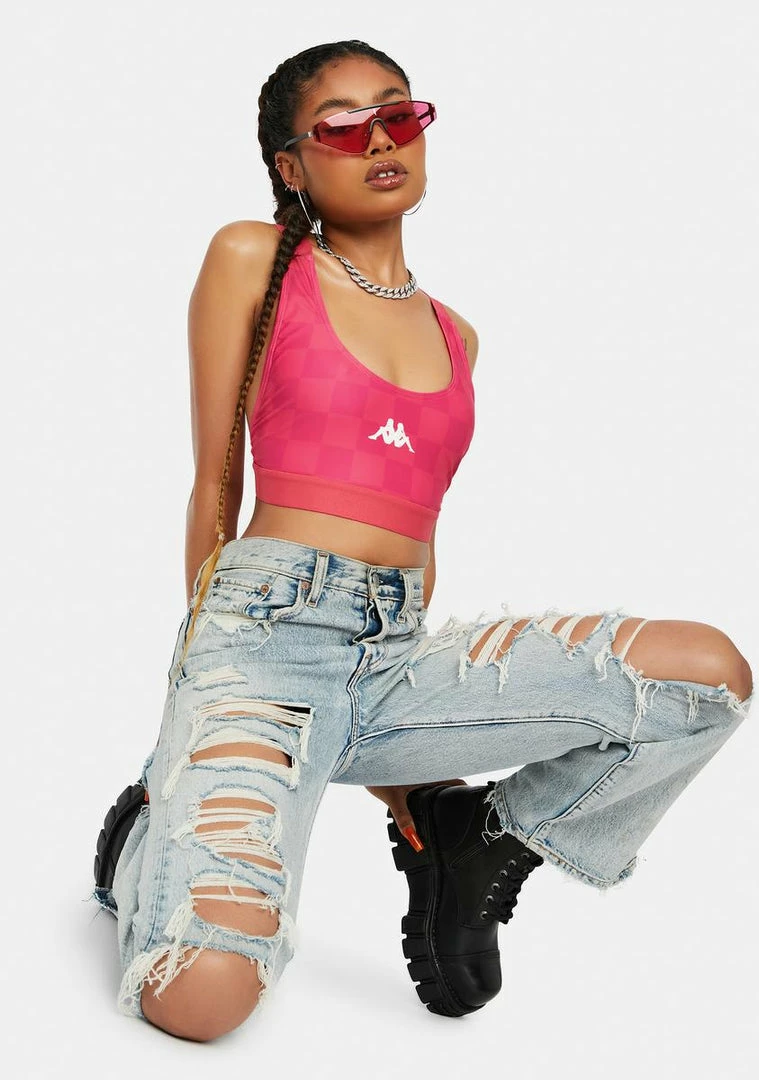 Cheap β€οΈ Kappa Active Fuchsia White Authentic Pop Ezay Sports Bra π 4 Kappa Active Fuchsia White Authentic Pop Ezay Sports Bra