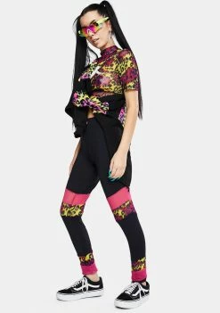 Kappa Authentic Delani Graphik Leggings Bottoms