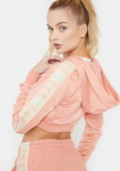Kappa Tops Coral 222 Banda Fenoarivo Crop Jacket