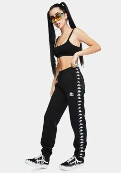 Kappa Bottoms 222 Banda Barnu 2 Black Track Pants