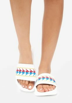 Kappa White 222 Banda Adam 14 Slides Sandals