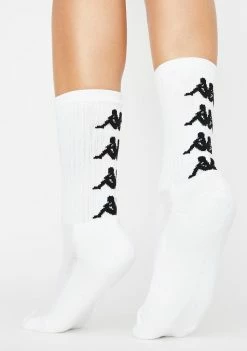 Kappa White Authentic Amal Socks Socks & Tights