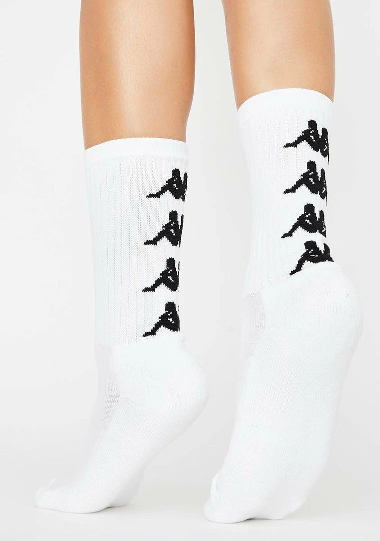 Best Pirce ⭐ Kappa White Authentic Amal 🧦 Socks 🧦 Socks & Tights 🎁 3 Kappa White Authentic Amal Socks Socks & Tights