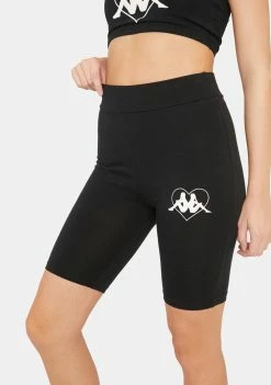Kappa Black Authentic Chorzow Bike Shorts Active
