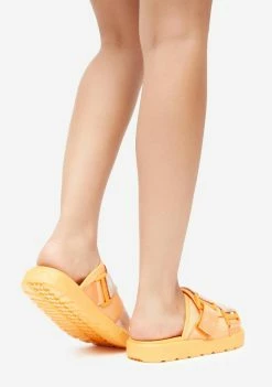 Kappa Orange 222 Banda Mitel 7 Slides Sandals