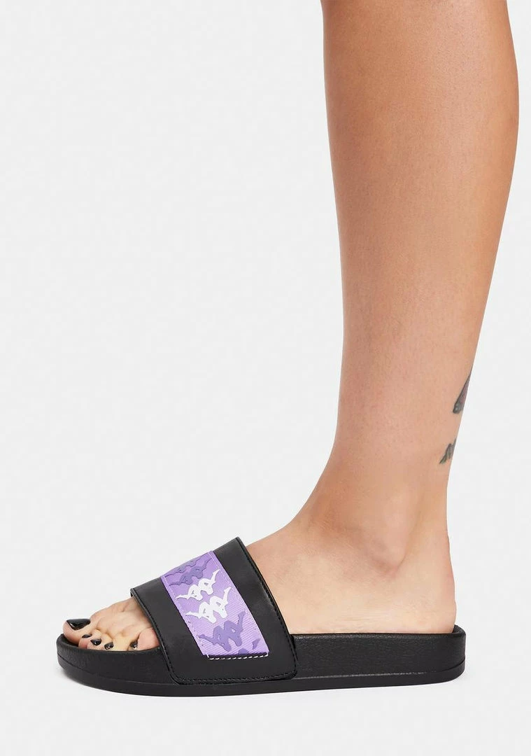 Brand new π Kappa Black Lilac Authentic Adam 15 Slides π©΄ Sandals π 4 Kappa Black Lilac Authentic Adam 15 Slides Sandals