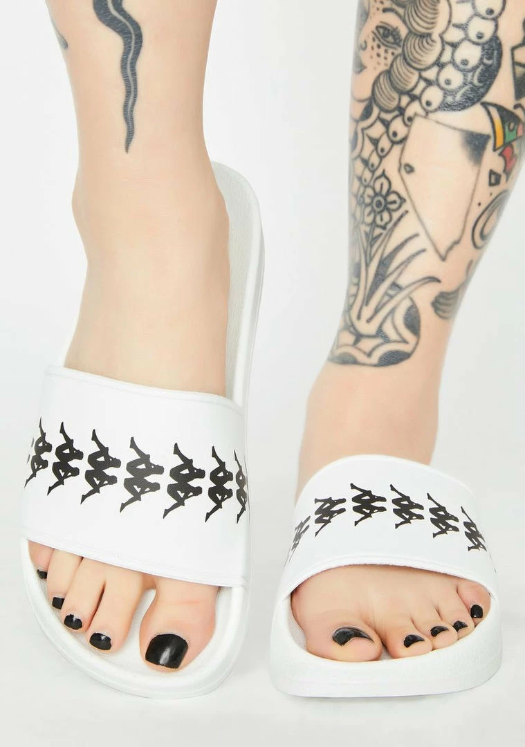 Flash Sale π Kappa White 222 Banda Adam 4 Slides π 3 Kappa White 222 Banda Adam 4 Slides