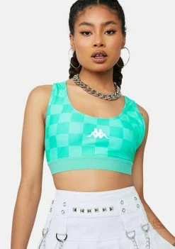 Kappa Green Spring White Authentic Pop Ezay Sports Bra