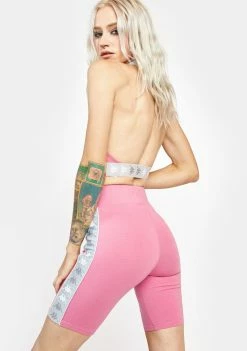 Kappa Active Pink 222 Banda Utuado Biker Shorts