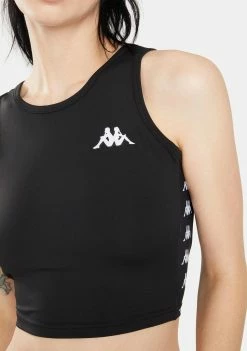 Kappa Active Black 222 Banda Atvan Crop Tank