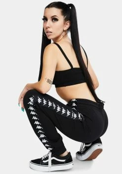 Kappa Bottoms 222 Banda Barnu 2 Black Track Pants